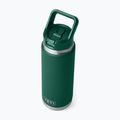 Sticlă termică YETI Rambler Straw 769 ml black forest green 4
