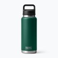 Sticlă termică YETI Rambler Chug 1064 ml black forest green