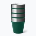 Pahare de camping YETI Shot 48 ml 4 pcs. black forest green 3