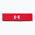 Bentiță pentru bărbați Under Armour Performance Headband 600 roșu-albă 1276990