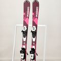 Schiuri de coborâre pentru copii Salomon Lux Jr S + C5 bordeau/pink 12