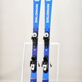 Schiuri de coborâre pentru copii Salomon S/Race MT Jr + L6 race albastru/alb 13