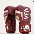 Mănuși de box Venum Elite burgundy/gold 6