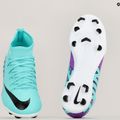 Încălțăminte de fotbal pentru copii Nike Jr Mercurial Superfly 9 Club FG/MG hyper turquoise/black/ white/fuchsia dream 8