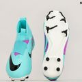 Încălțăminte de fotbal pentru copii Nike Jr Zoom Mercurial Superfly 9 Academy FG/MG hyper turquoise/black/ white/fuchsia dream 8