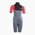 Costum de surfing pentru copii ION Capture 2/2 Shorty Back Zip Jr steel blue/red
