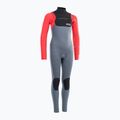 Costum de înot pentru copii ION Capture 5/4 Front Zip steel blue/red