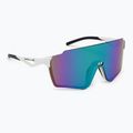 Ochelari de soare Red Bull SPECT Stun shiny white/smoke with purple-green mirror