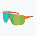 Ochelari de soare Red Bull SPECT Dakota matt clear neon-orange/brown with blue-green mirr