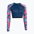 Longsleeve de înot pentru femei Shorty UV granatowy