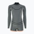 Costum de înot pentru femei ION Amaze Shorty 2.0 Back Zip black flowers 3