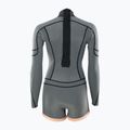 Costum de înot pentru femei ION Amaze Shorty 2.0 Back Zip black flowers 4