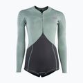 Costum de înot pentru femei ION Amaze Hot Shorty 1.5 Front Zip light olive