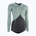 Costum de înot pentru femei ION Amaze Hot Shorty 1.5 Front Zip light olive 2
