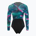 Spumă de înot pentru femei ION Amaze Hot Shorty 1.5 Front Zip tropical palm glitch 2