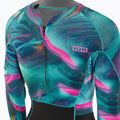 Spumă de înot pentru femei ION Amaze Hot Shorty 1.5 Front Zip tropical palm glitch 4