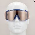 Ochelari de protecție pentru bicicletă POC Devour opal blue translucent/clarity trail silver 8