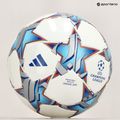 Minge de fotbal adidas UCL Junior 290 League 23/24 white/silver metallic/bright cyan mărime 4 5