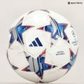 Minge de fotbal adidas UCL PRO 23/24 white/silver metallic/bright cyan/royal blue rozmiar 5 6