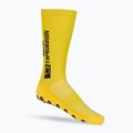Șosete de fotbal Tapedesign galben antiderapant TAPEDESIGN YELLOW
