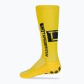 Șosete de fotbal Tapedesign galben antiderapant TAPEDESIGN YELLOW 2
