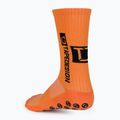 Șosete de fotbal Tapedesign anti-alunecare portocaliu TAPEDESIGN 2