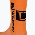Șosete de fotbal Tapedesign anti-alunecare portocaliu TAPEDESIGN 3