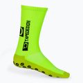 Șosete de fotbal Tapedesign anti-alunecare galben TAPEDESIGNNEONYELLOW 2