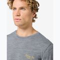 Longsleeve pentru bărbați super.natural Apres Ski cashmere grey melange/various 4