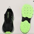 Încălțăminte de alergat pentru copii ASICS Gel-Venture 9 GS black/illuminate green 11