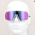 Ochelari de soare GOG Okeanos matt white/black/polychromatic purple-green 7