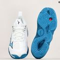Încălțăminte de volei pentru bărbați Mizuno Wave Momentum 3 white/sailor blue/silver 10