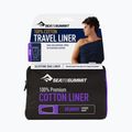 Sea to Summit Premium Cotton Travel Liner - Mummy albastru marin AMUMMYOSNB