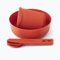 Set de vase de vase de drumeție Sea to Summit Passage Dinnerware spicy orange