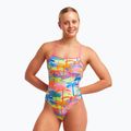 Funkita Strapped In One Piece costum de baie pentru femei poka palmier 2