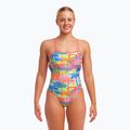 Funkita Strapped In One Piece costum de baie pentru femei poka palmier 5