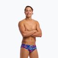 Slip de baie pentru bărbați Funky Trunks Seamed Briefs mad cat 2