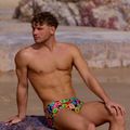 Boxeri de înot pentru bărbați Funky Trunks Sidewinder Trunks berry good 6