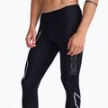 Jambiere de antrenament 2XU Core Compression pentru bărbați negru/argintiu MA3849B 4