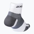 2XU Vectr Ultralght 1/4 Crew șosete sport alb UA5046E 2