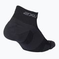 2XU Vectr Lght Cush 1/4 Crew șosete sport negru UA5047E 2