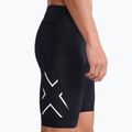 Pantaloni scurți 2XU Core Tri pentru bărbați, negru/alb 4