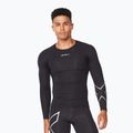 Mâneci lungi de antrenament pentru bărbați 2XU Core Compression negru MA6398A