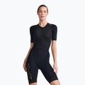 Costum de triatlon pentru femei 2XU Light Speed Sleeved negru/aur