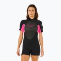 Costum de înot pentru femei Rip Curl Omega 2/2 mm Back Zip Springsuit black/pink