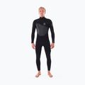 Costum de baie Rip Curl Flashbomb 4/3 mm pentru bărbați negru/gri WSTYNF