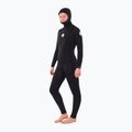 Costum pentru femei Rip Curl Dawn Patrol 5/4mm Chest Zip Hooded black