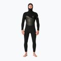 Costum pentru bărbați Rip Curl Flashbomb 6/4mm Hooded Chest Zip black