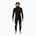 Costum pentru bărbați Rip Curl Flashbomb Fusion 5/4mm Hooded Zip Free black 3