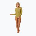 Spumă de înot Rip Curl G-Bomb 1 mm 2.0 LS Spring Front Zip kaki pentru femei, kaki 2